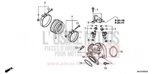 INTAKE MANIFOLD VT750CSC de 2012